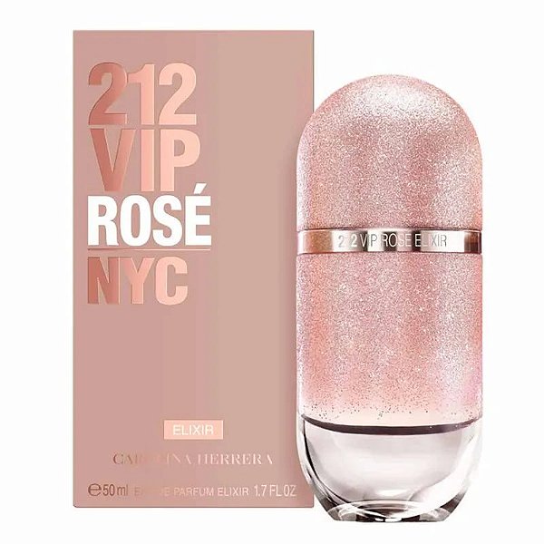 Perfume 212ﾠVIP Rosé Elixir CH Feminino EDP 50ml Selo Adipec