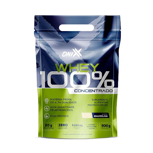 Whey Concentrado Sabor Baunilha - Sachê 900g