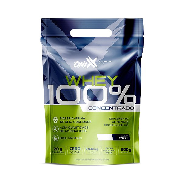 Whey Concentrado Sabor Coco - Sachê 900g