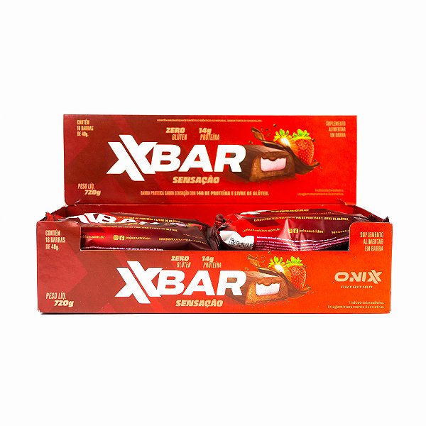 Barra de Proteína Sabor Sensação - Display c/ 18 und. de 40g