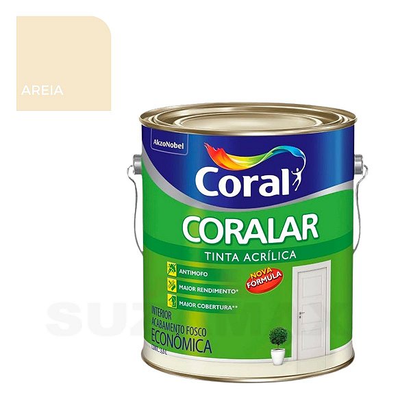 Tinta Acrílica Areia Coralar 3,6L