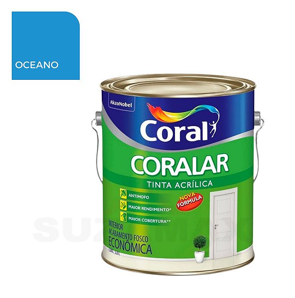 Tinta Acrílica Oceano Coralar 3,6L