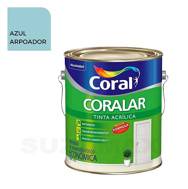 Tinta Acrílica Azul Arpoador Coralar 3,6L