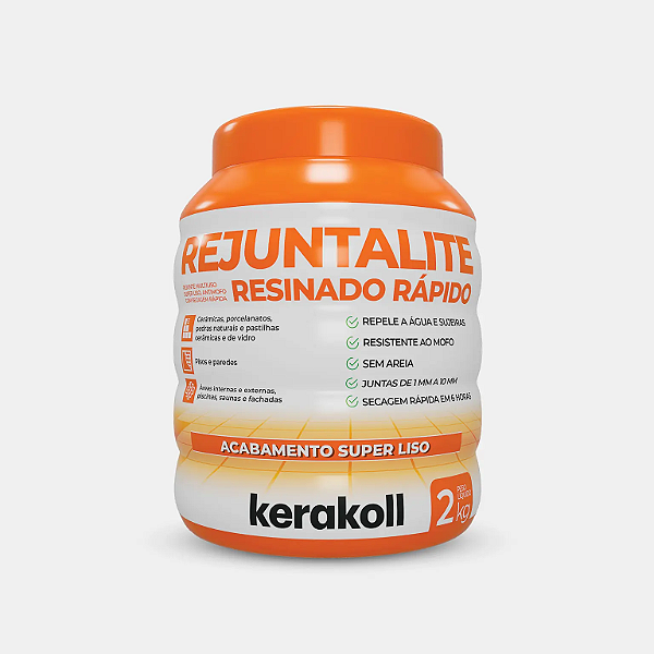 REJUNTE RESINADO CINZA FERRO REJUNTALITE 2KG KERAKOLL