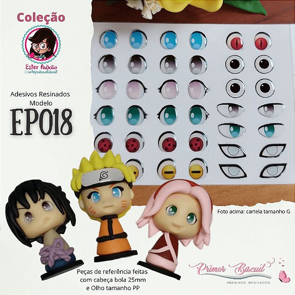 Olho Adesivo Resinado - EP018 - Coleção Ester Paixão