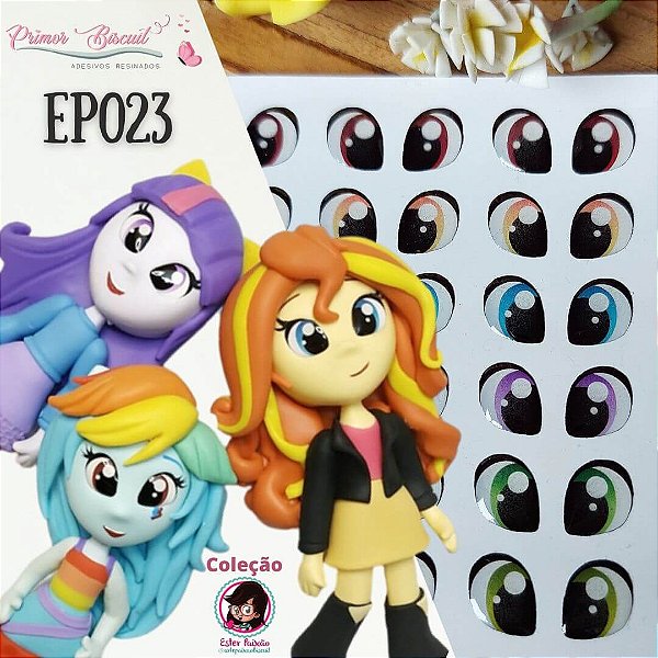 Olhos Adesivos Resinados EP023 - Coleção Ester Paixão