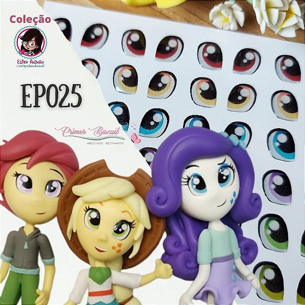 Olhos Adesivos Resinados EP025 - Coleção Ester Paixão