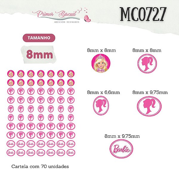 Adesivos Resinados Rosa - MC0727