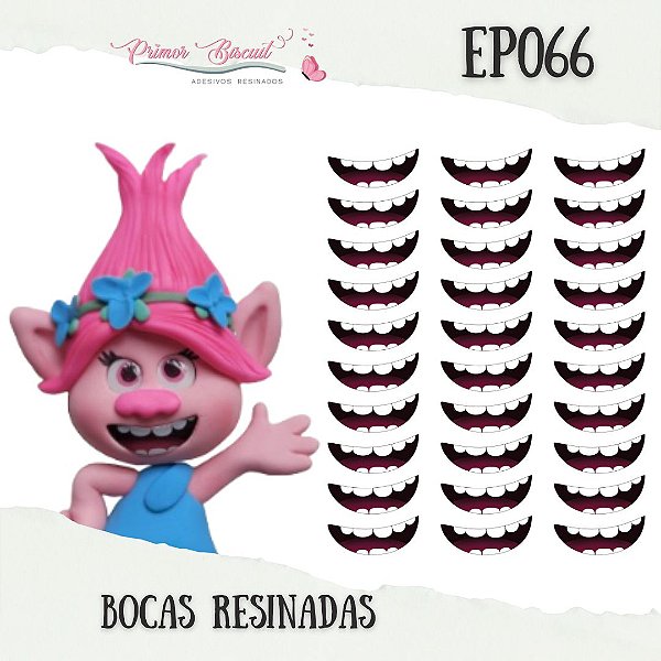 Bocas Adesivas Resinadas - EP066 - Coleção Ester Paixão