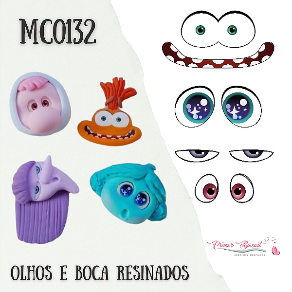 Adesivos Resinados MC0132 Divertidamente Novo