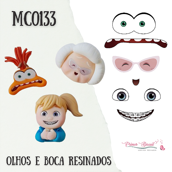 Adesivos Resinados MC0133 Divertidamente Novo