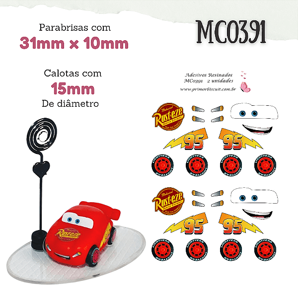 Adesivos Resinados MC0391 - Carros