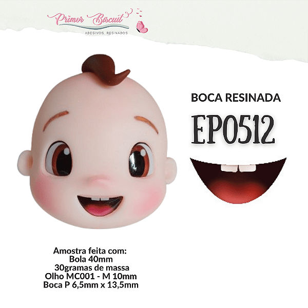 Bocas Adesivas Resinadas - EP512 - Coleção Ester Paixão