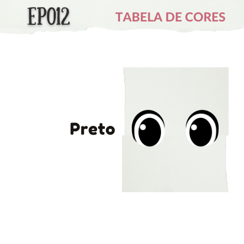 Olhos Adesivos Resinados - EP012U - Cores Únicas