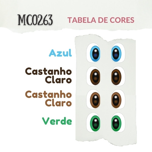 Olhos Adesivos Resinados MC0263