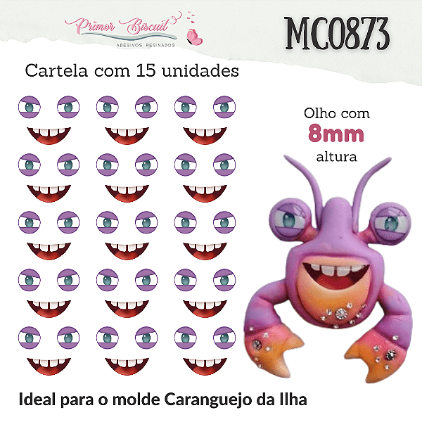 Adesivos Resinados MC0873 - Caranguejo