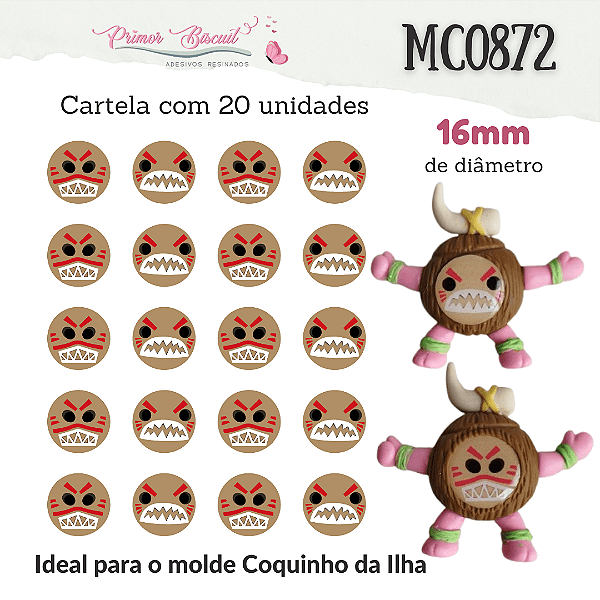 Adesivos Resinados - MC0872 - Coquinhos