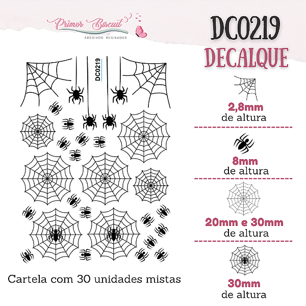 Decalque Aranha - DC0219