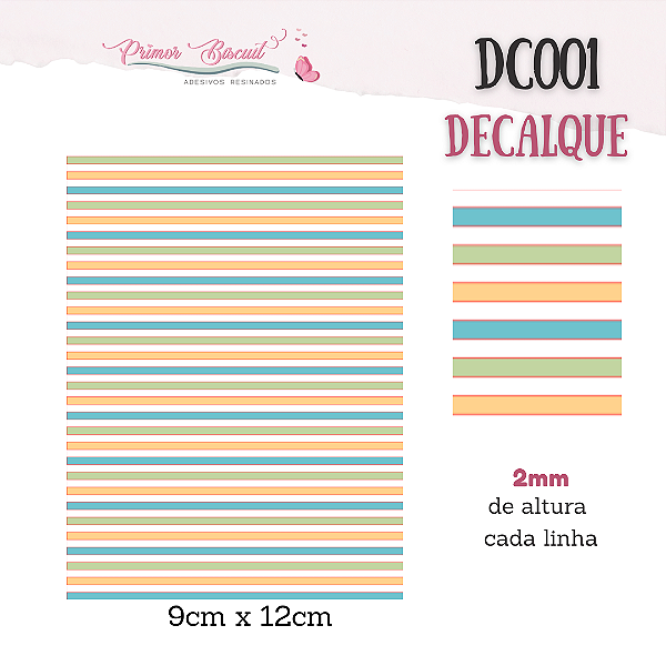 Decalque DC002 - Listras