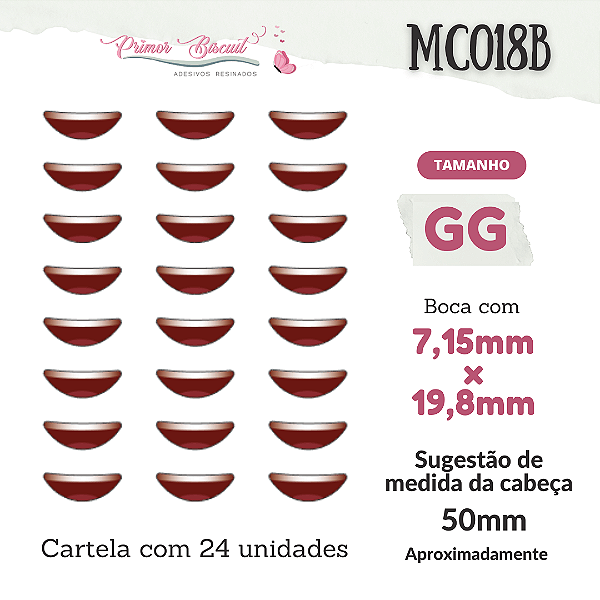 Bocas Adesivos Resinados MC018B