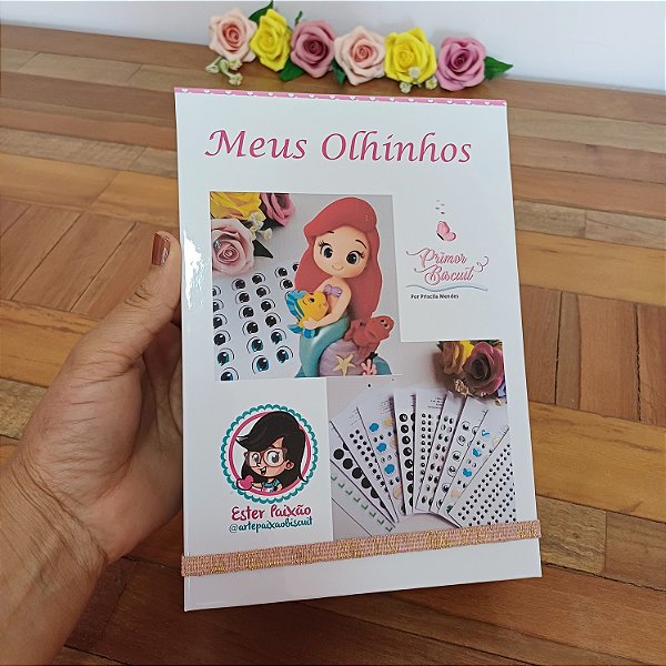 Estojo Case Organizadora de Olhos Resinados - Organizador com fichário