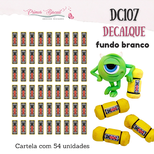 Decalque DC107 - Cilindro do Grito - Decalque com fundo Branco