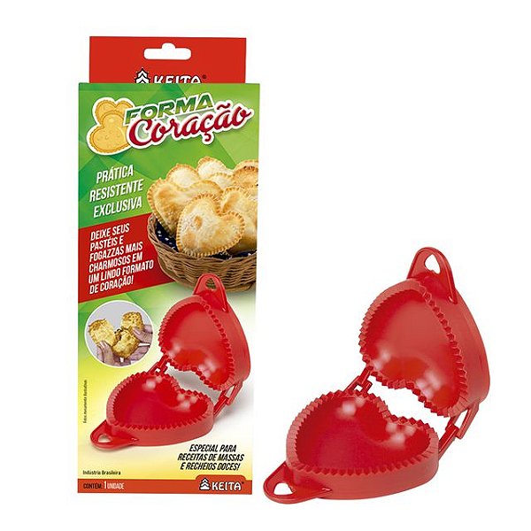 Forma De Coração Para Massas Pastéis Fogazzas