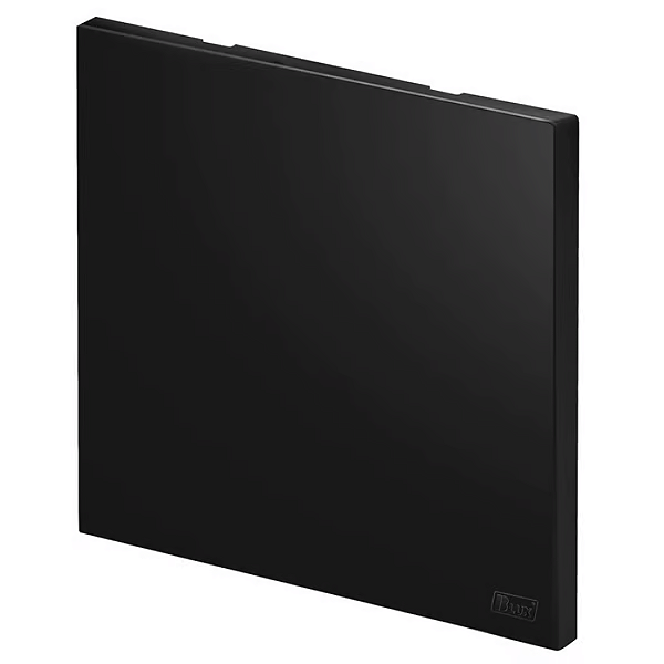 Placa Cega 4x4 Recta Preto Fosco Blux