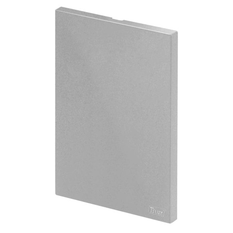 Placa Cega 4x2 Recta Prata Fosco Blux