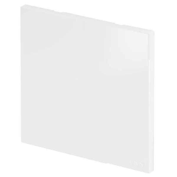 Placa Cega 4x4 Recta Branco Fosco Com Suporte