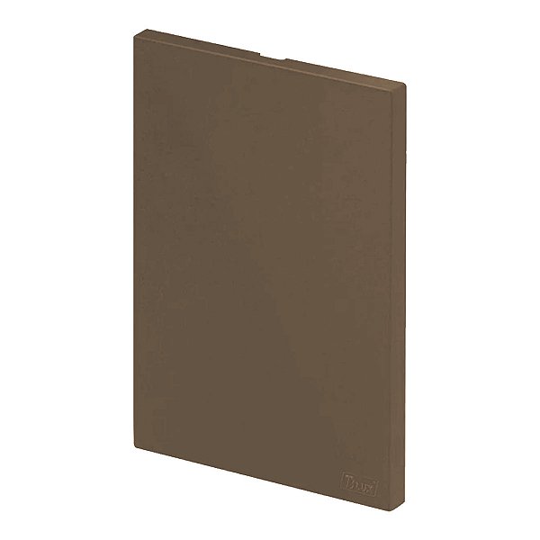 Placa Cega 4x2 Recta Satin Corten Fosco Blux