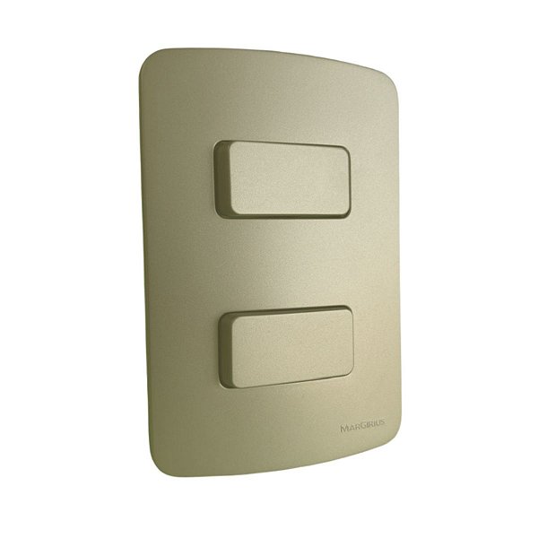 Conj. Interruptor Duplo Paralelo B3 Pérola Margirius