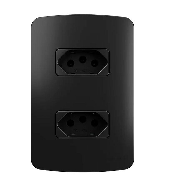 Conj. Tomada Dupla 20a B3 Ebony Margirius