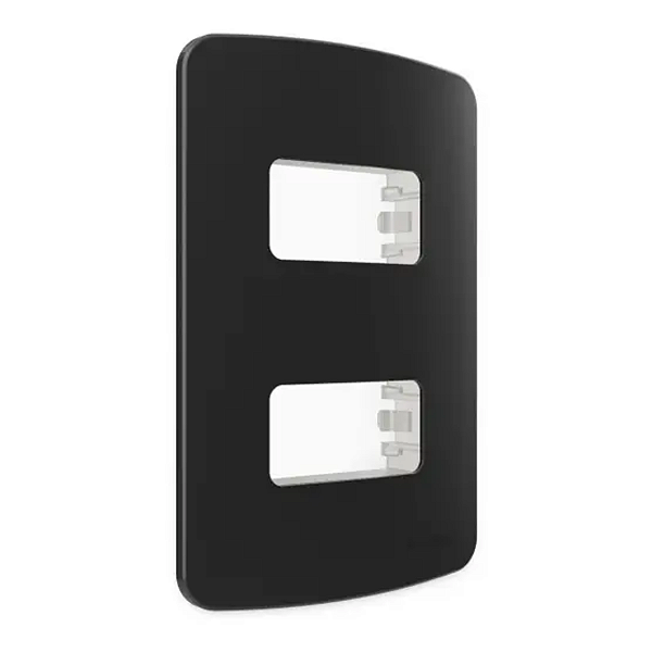 Placa 2 Modulos 4x2 B3 Ebony Margirius