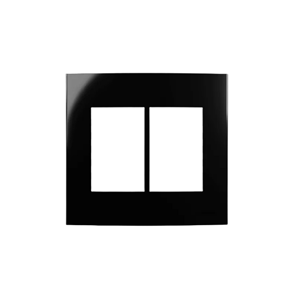 Placa 6 Modulos 4x4 Sleek Ebony Preto Margirius