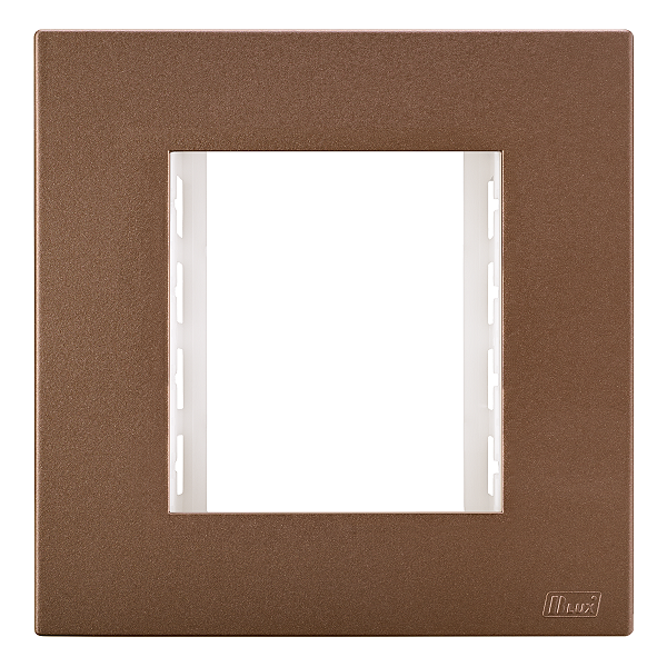 Placa 2 Modulos Mobili Recta Corten Fosco Blux