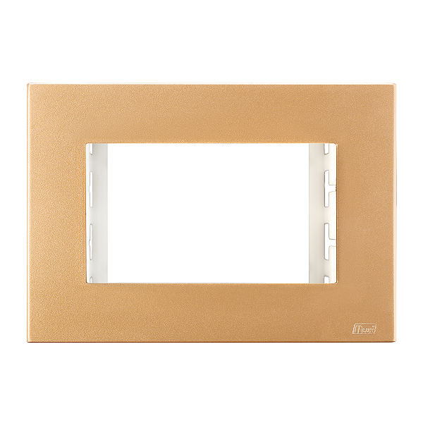 Placa 1 Modulo Mobili Recta Ouro Nobre Fosco Blux