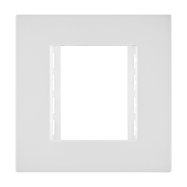 Placa 2 Modulos Mobili Recta Branco Fosco Blux