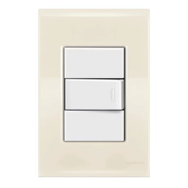 Conjunto Interruptor Paralelo Liz Bege Tramontina