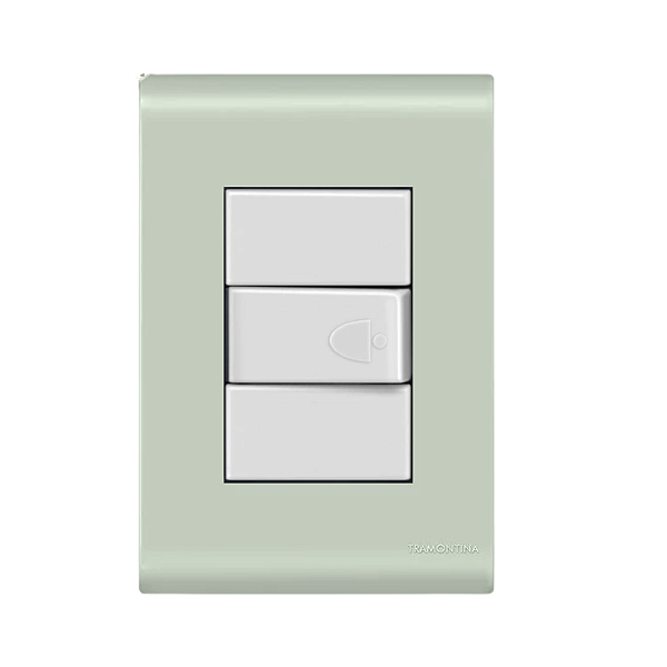 Conjunto Pulsador Campainha Liz Verde Ardósia Tramontina