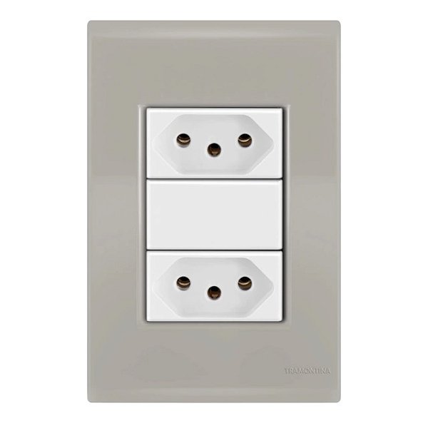 Conjunto Tomada Dupla 20A Liz Fendi Tramontina