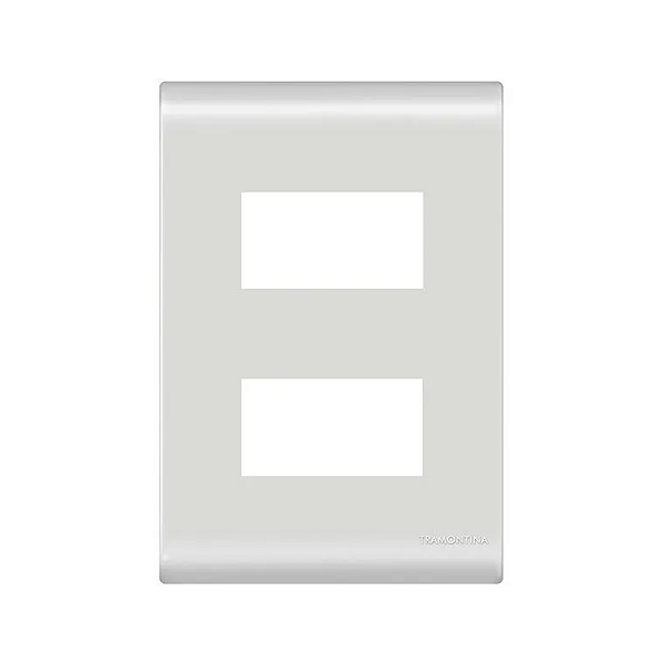 Placa 2 Módulos 4x2 Liz Branco Tramontina