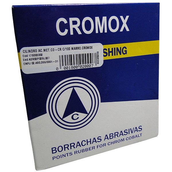Ponta para Metal Cobalto-Cromo Marrom com 100 Unidades - Cromox