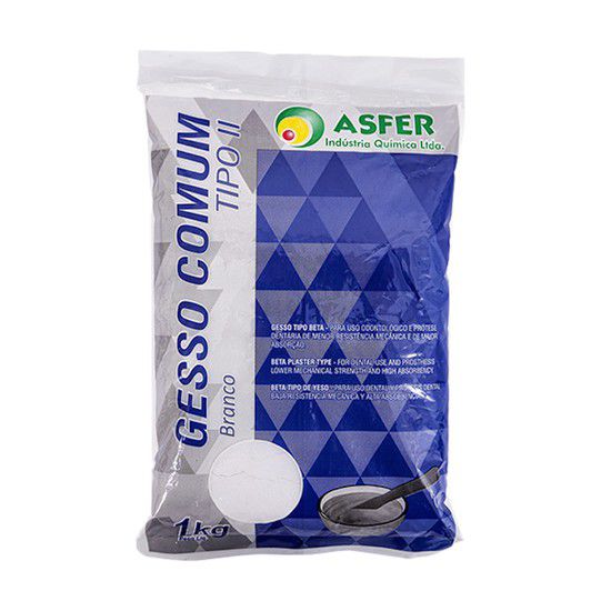 Gesso Comum Tipo II - Asfer- 1Kg