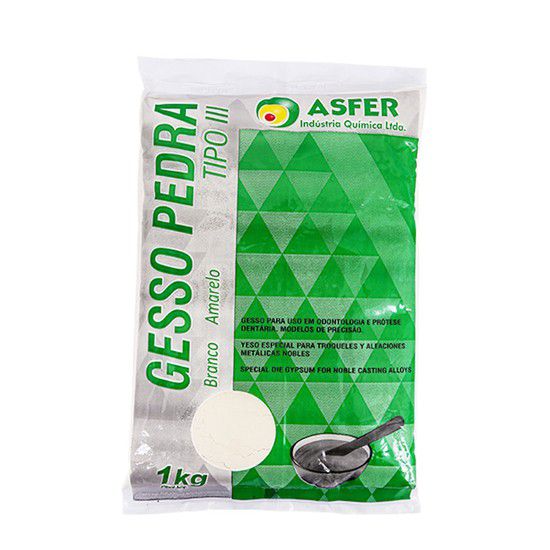 Gesso Pedra Tipo III - Asfer- 1 kg