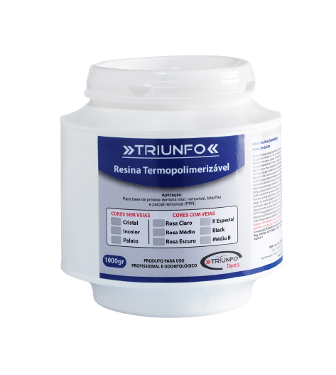 Resina acrílica Termopolimerizável 1 kg- Triunfo