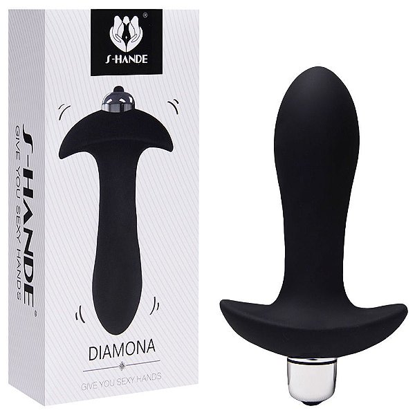 PLUG ANAL COM VIBRO DIAMONA