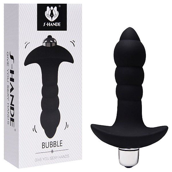 PLUG ANAL COM VIBRO BUBBLE