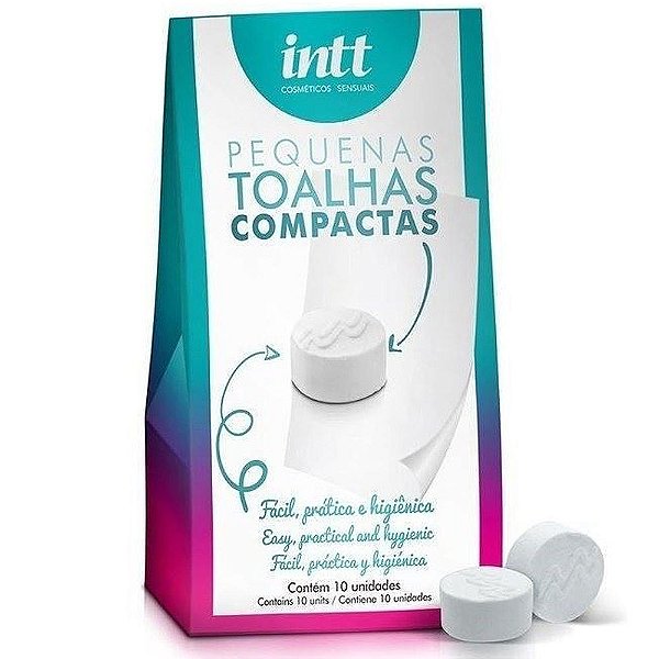 KIT COM 10 TOALHAS HIGIENIZADORAS COMPACTAS