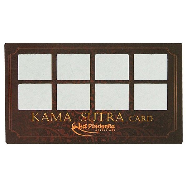 RASPADINHA KAMA SUTRA CARD - 5 UNID